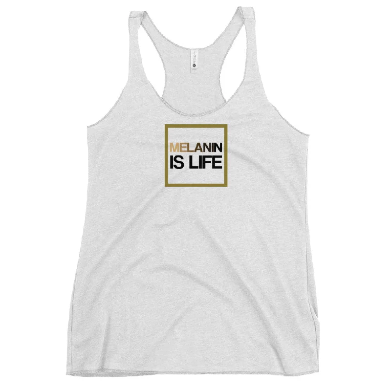 Women's Racerback Tank / Heather White / XS