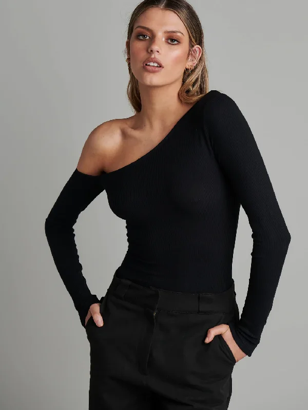 BAYSE BRAND Womens Maddison Bodysuit Black